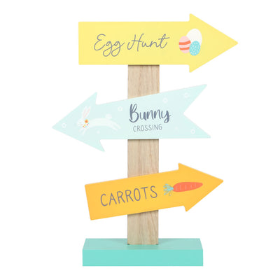 Easter Directional Arrow Standing Sign