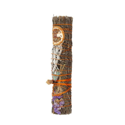 9in Ritual Wand Smudge Stick with Rosemary, Palo Santo and Aventurine