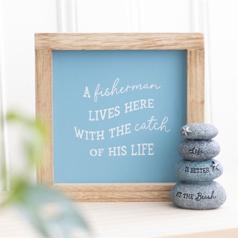 Life is Better at the Beach Resin Stone Ornament