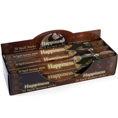 Set of 6 Packets of Happiness Spell Incense Sticks by Lisa Parker