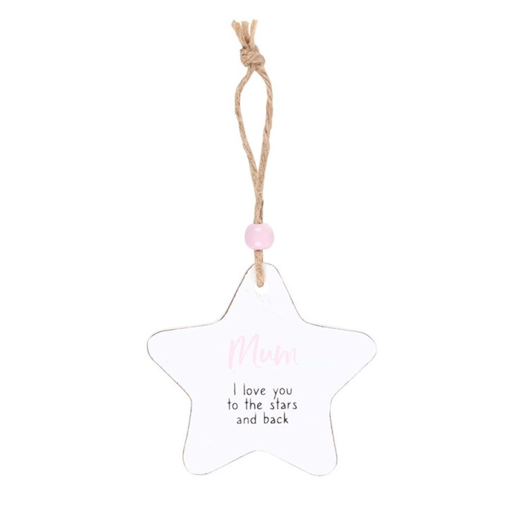 Mum Hanging Star Sentiment Sign
