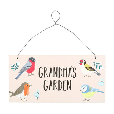 Grandma's Garden British Garden Birds Sign