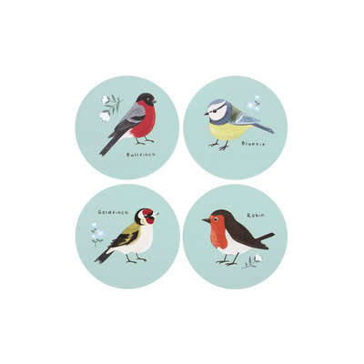 British Garden Birds Coaster Set