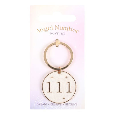 111 Angel Number Keyring