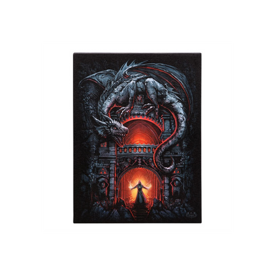 19x25cm Dragon's Lair Canvas Plaque by Spiral Direct
