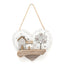 16cm Wooden House Hanging Heart Sign