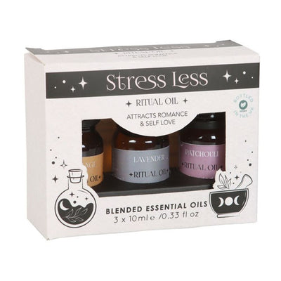 Set of 3 Stress Less Ritual Blended Essential Oils