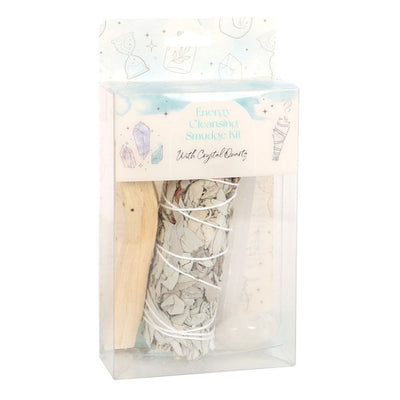 Smudge Kit with Clear Quartz Crystal