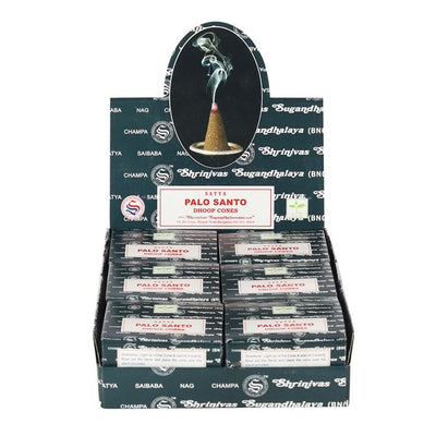 Set of 12 Packets of Palo Santo Dhoop Cones by Satya
