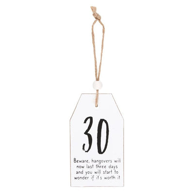 30 Milestone Birthday Hanging Sentiment Sign