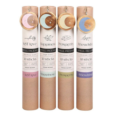 Set of 12 Herbal Magick Spell Incense Sticks with Display