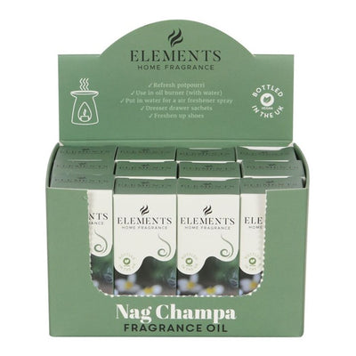 Set of 12 Elements Nag Champa Fragrance Oils