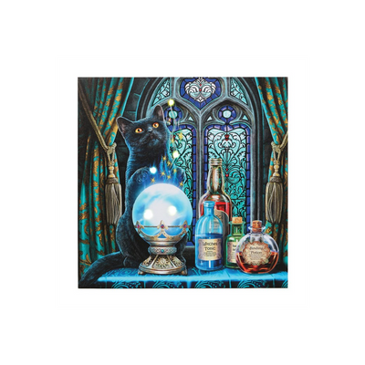 The Witches Apprentice Light Up Canvas Plaque by Lisa Parker