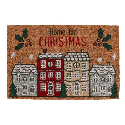 Natural Home For Christmas Doormat