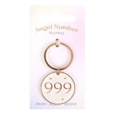 999 Angel Number Keyring