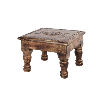 Triple Moon Altar Table with Detailed Border