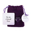 You Are Special to Me Amethyst Crystal Heart in a Bag
