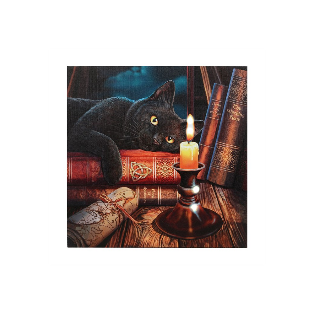 The Witching Hour Light Up Canvas Plaque by Lisa Parker