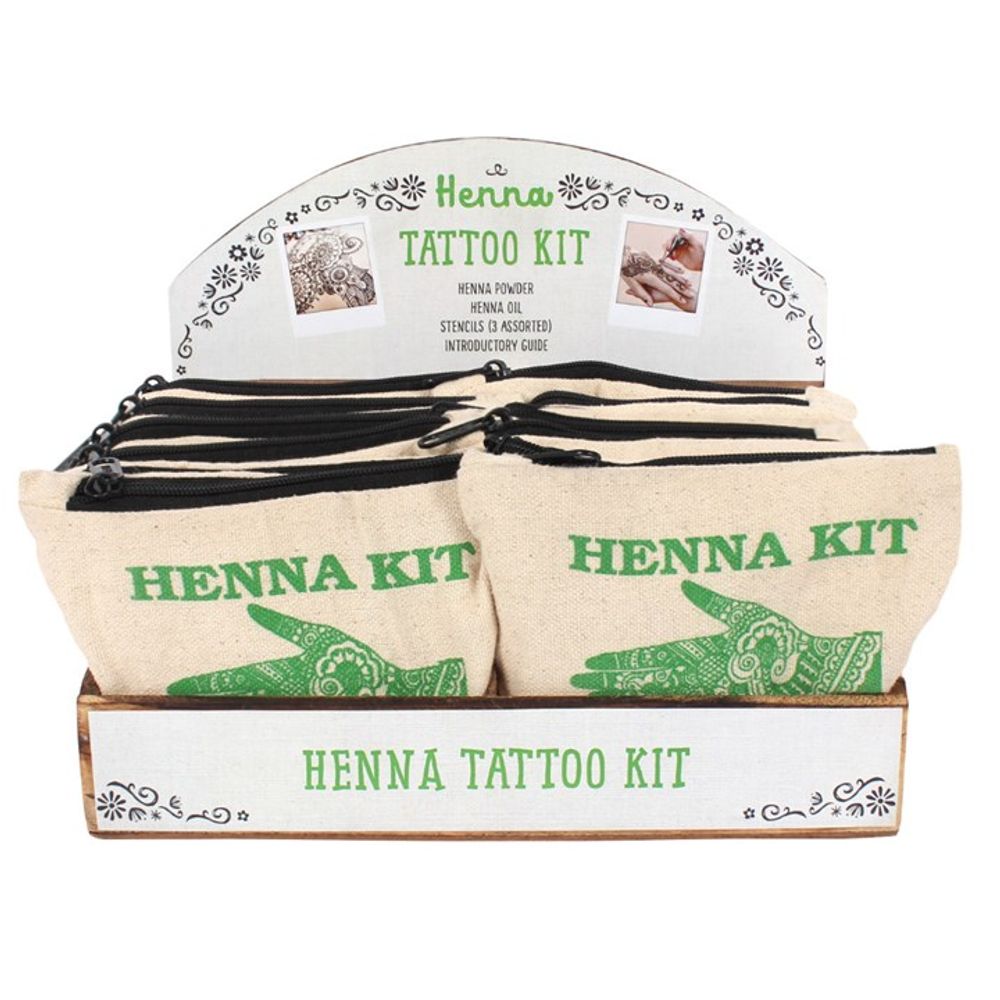 Set of 12 Fiesta Fun Henna Kits in Display