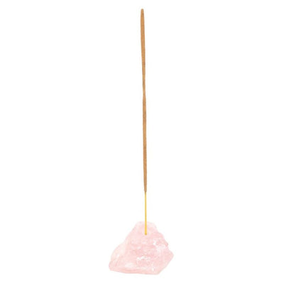 Rose Quartz Crystal Incense Stick Holder