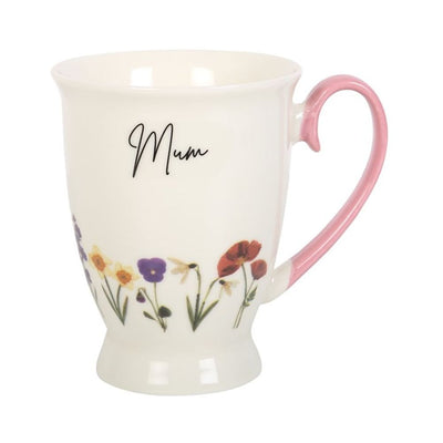 Mum Wildflower Pedestal Mug