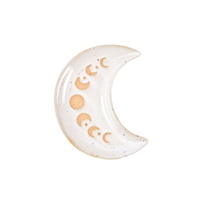 12cm Moon Phase Crescent Ceramic Trinket Tray