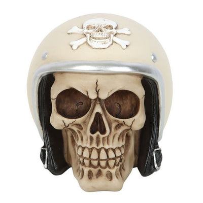 Skull Ornament with Helmet