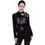 Women's Black Cat Pentagram Longsleeve Top by Spiral Direct XL