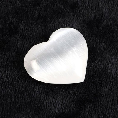 Small Selenite Crystal Heart