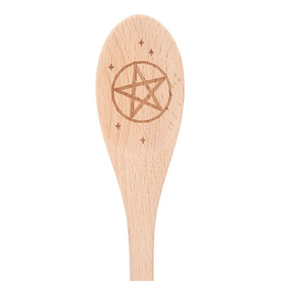 Stirring Up Magic Wooden Pentagram Spoon