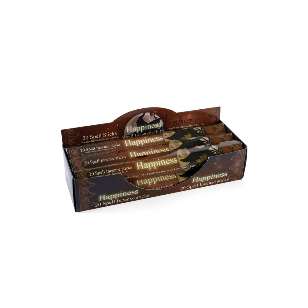Set of 6 Packets of Happiness Spell Incense Sticks by Lisa Parker